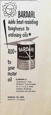 1951 Bardahl Motor Oil Vintage 1950s Print Ad Heat Resisting Toughness Sad Sun picture