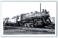 c1950's Durand MI, Locomotive Train 8374 Railroad RPPC Photo Vintage Postcard picture