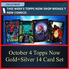 TOPPS MARVEL COLLECT OCTOBER 4 TOPPS NOW GOLD+SILVER 14 CARD SET DIGITAL picture