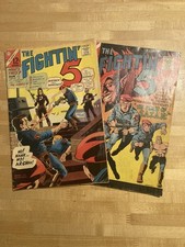 1966 charlton comics the fightin 5 #40 #38 lot of 2- (first peacemaker) picture