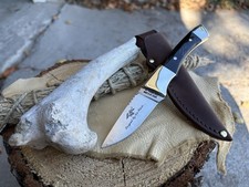 🇯🇵TAK FUKUTA DESIGNED AB-29 w NUBUCK LEATHER SHEATH Japan Made VINTAGE *READ* picture
