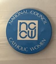 Vintage NCCW Button. National Council Of Catholic Women Button.  picture