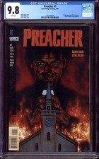 PREACHER #1 CGC 9.8 WHITE PAGES // 1ST APPEARANCE JESSE CUSTER DC 1995 picture