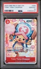 2024 ONE PIECE EB01-EXTRA BOOSTER -MEMORIAL COLLECTION- TONY TONY CHOPPER PSA 10 picture