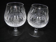 Waterford Crystal Set of Two Lismore Large 5.25 Brandy Cognac Snifter Glasses picture