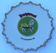 Vintage Kennywood Park Souvenir Plate w/Carousal Horse Pittsburgh Pa. picture