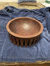 Vintage Hand Carved Samoan 26 Leg Ceremonial Kava Bowl picture