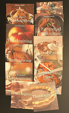 Lot of 10 WILLIAMS-SONOMA Booklet COOKBOOK THANKSGIVING Menus Recipes 2000-2010 picture