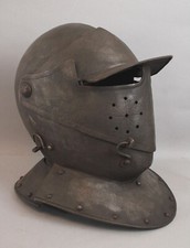 Grand Tour Antique Helmet 19th Centh Hand Forged Armor Iron Helmet picture