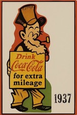 1937 Coca Cola Advertisement - Drink Coca Cola for extra Mileage - 4