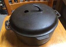 Griswold cast iron #8 unmarked Iron Moutain 1036 DutchOven with damaged 1037 lid picture