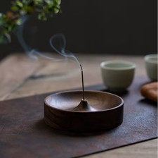 Solid Wood Incense Burner Handmade picture