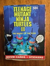1991 Topps Teenage Mutant Ninja Turtles II Trading Card Box 36 Full Wax Packs picture