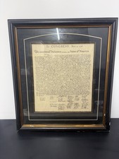 Declaration of Independence “In Congress, July 4, 1776” Framed Paper Print picture