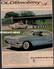 1958 Print Ad for Oldsmobile  