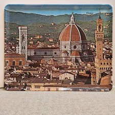 Vintage Firenze Florence Italy Melamine Serving Tray 12 x 9.5 Made in Italy picture