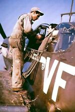 Mechanic and Combat Fighter Pilot WW2 Photo Glossy 4*6 in Z014 picture
