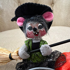 Annalee Dolls 2023 Spooky Sublime Witch Mouse Halloween Figurine 3in 3D Effect picture