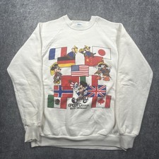 Vintage 1980’s Walt Disney World Epcot Center World Showcase Sweatshirt XL picture