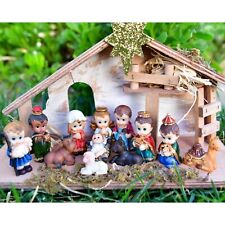 Nativity Set Scene Christmas Figures Polyresin Figurines Baby Jesus - 13 PIECE picture