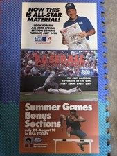 Very RARE 1992 USA Today Vinyl/PVC Advertising Signs Lot Of 3 Olympics Politics picture