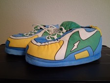 NEW Dutch Bros Coffee Merch “Stayin’ In” Puffy Slippers One Size colorful comfy picture
