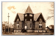 RPPC ~ Baptist Church, Fredonia, Kansas Street view picture