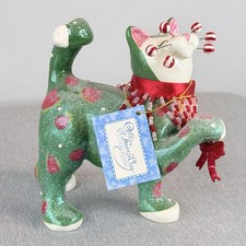 VTG 2004 AMY LACOMBE WHIMSICLAY CHRISTMAS CAT “Holly Berry” 87109 picture