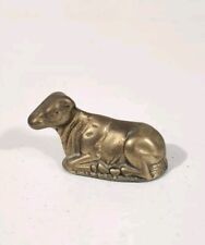 Vintage Brass Cow Bull Figure Figurine 1.5