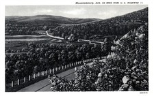 Vintage 1940s Postcard Mountainburg Arkansas as Seen from U.S. Highway 71 picture