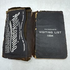 1894 Antique Doctor's Ledger Antikamnia Physician's Visiting List (107) picture