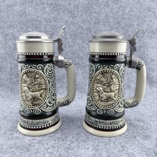 [Lot Of 2] Ceramarte Vintage 1978 Avon Sporting Fishing Hunting Beer Stein Mug picture