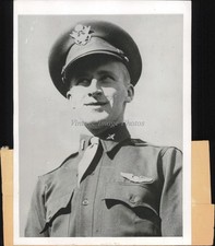 1944 Carl J Luksic Chicago Military Pilot Five German Fighters Photo 5X7 picture