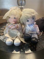 VTG 1986 Applause Precious Moments Phillip & Connie Musical Wedding Dolls 2 Pcs. picture