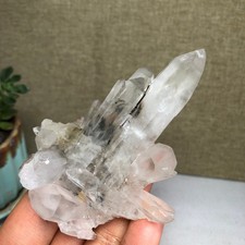 90mm Top Natural crystal clusters pretty Quartz Mineral Specimen 103g A5469 picture