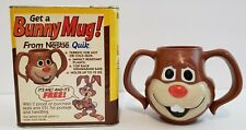 Nestle Quik Container & Bunny Mug, Travel Back in Time to the 1970's Retro Rare picture