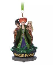NEW DISNEY STORE Hocus Pocus Light-Up and Sound Sketchbook Ornament NIB picture