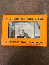 Vintage 1939 New York World's Fair Views Full Set 18 Different Real Photographs picture