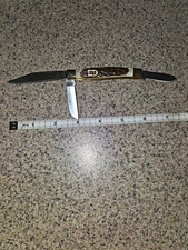 Kissing Crane  Pocketknife  Bone Handle kc5325  picture