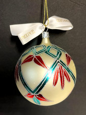 Waterford 1997 Winter Wonderland Ashborne blown glass 4 inch ball tree ornament picture