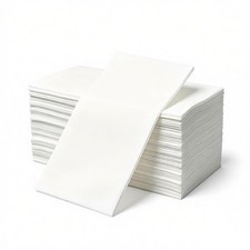 50-pack  White Napkins, Linen-Feel Dinner Napkins (12
