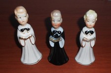CHIRSTMAS VINTAGE MCM SET OF 3 CHURCH CHOIR BOYS JAPAN 1950'S picture