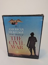 American Heritage Picture History Civil War Bruce Catton 2 Vol Set + Chronology picture