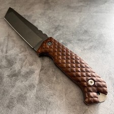 Dragonscale walnut handles scales for Coldsteel Warcraft tanto Med/Reg size picture