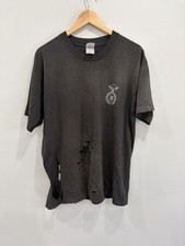 Vtg Police US Air Force Sun Faded Thrashed Tee Shirt grunge picture