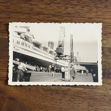 Vintage B&W Photo SS Bremen Norddeutscher Lloyd Ocean Liner German Ship picture
