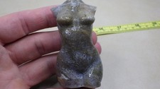 Gorgeous Carved Goddess Torso Moss Agate Connection Growth Emotional Balance picture