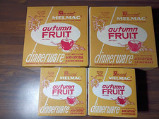 4 Rare Vintage Mar-crest Melmac Autumn Fruit Dinnerware Sets With Original Boxes picture