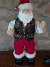 Vintage 1999 Rockin Around Santa Animated Musical Dancing Christmas Fantasy Ltd picture