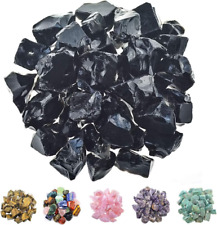 1 Lb Bulk Black Obsidian Rough Stones - Large 1